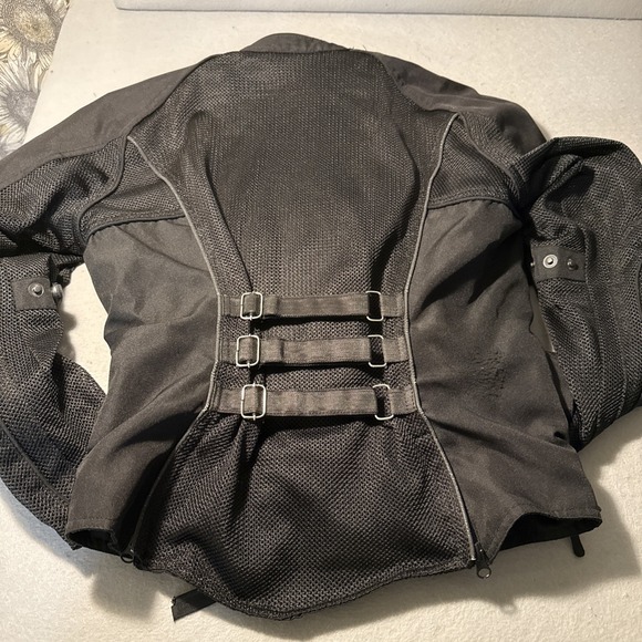 Speed and Strength Radar Love Mesh Motorcycle Jacket Gray‎ Women's Size Medium - Picture 7 of 10